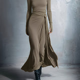Vestido Maxi Naiara con Nudo Lateral para Mujer
