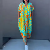 Vestido Largo Estampado Colorido Zoé™