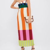 Vestido Largo Multicolor Elsa